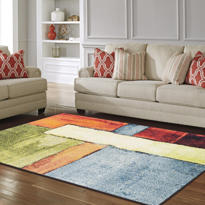 Ebern Designs Wagner Soft Yellow/Orange Area Rug & Reviews Wayfair.ca
